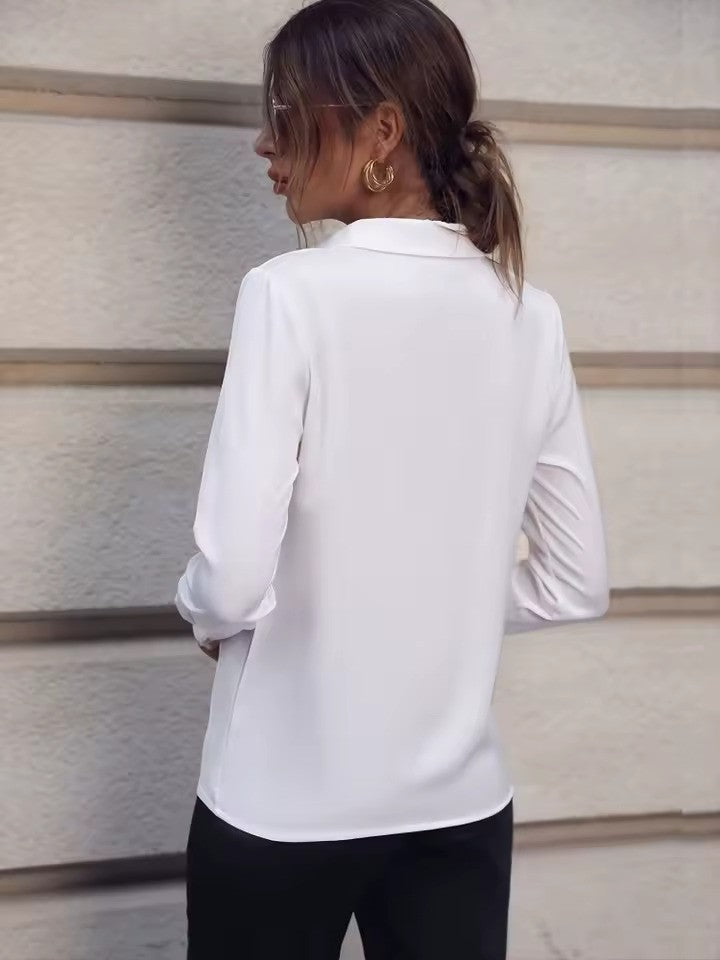 Camicia Donna Colletto Classico Manica Lunga