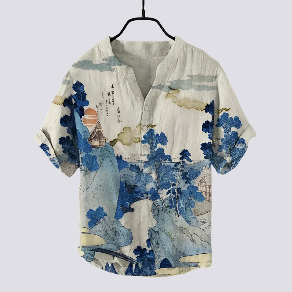 Camicia Donna con Stampa Originale Slim Fit