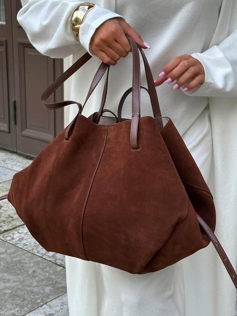 Shopper Donna in Camoscio Capiente