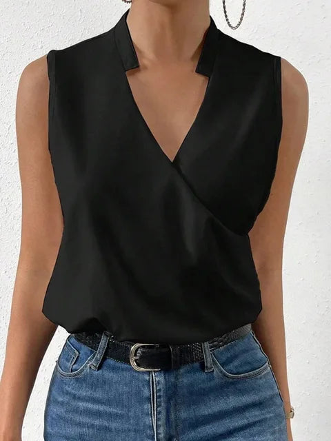 Tella | Blusa Leggera In Cotone Colorata Nero