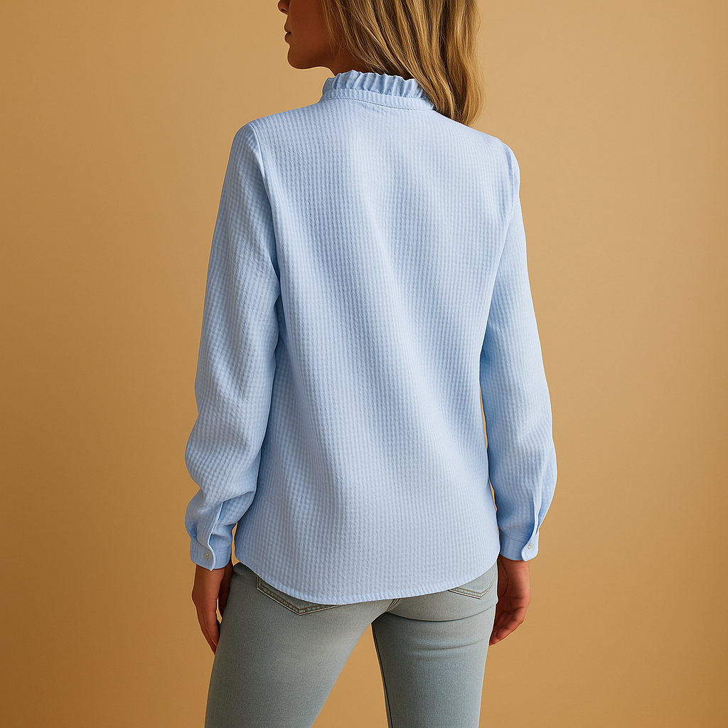 Tessa | Blusa a righe da donna con volant 6