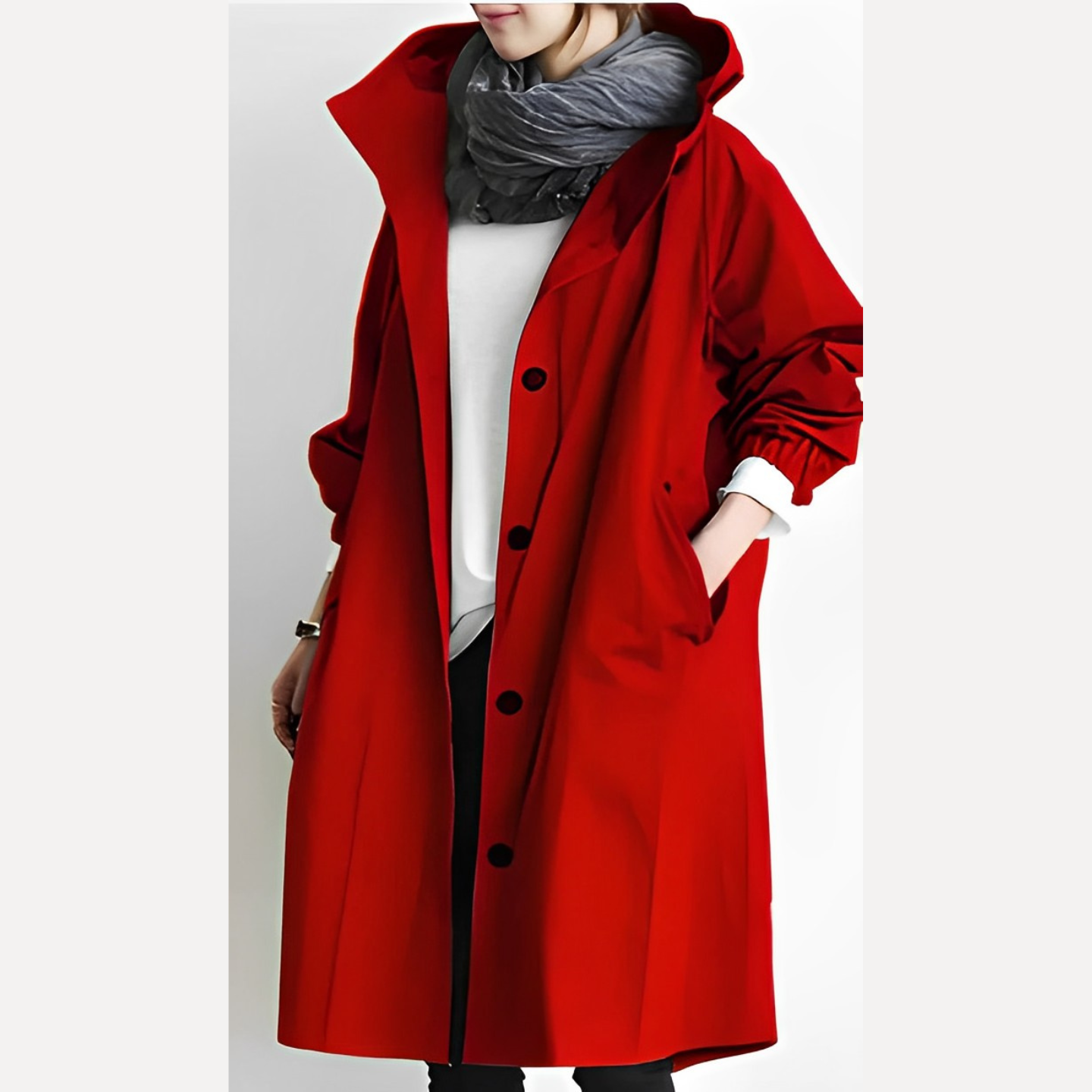 Giacca Antivento Unisex con Cappuccio DuraCoat Lunga