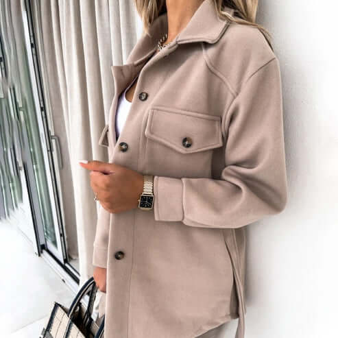 Giacca Donna Vintage Casual Calda Vestibilità Ampia