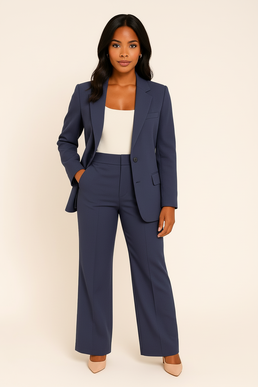 Completo Pantaloni Donna da Ufficio Due Pezzi Classico