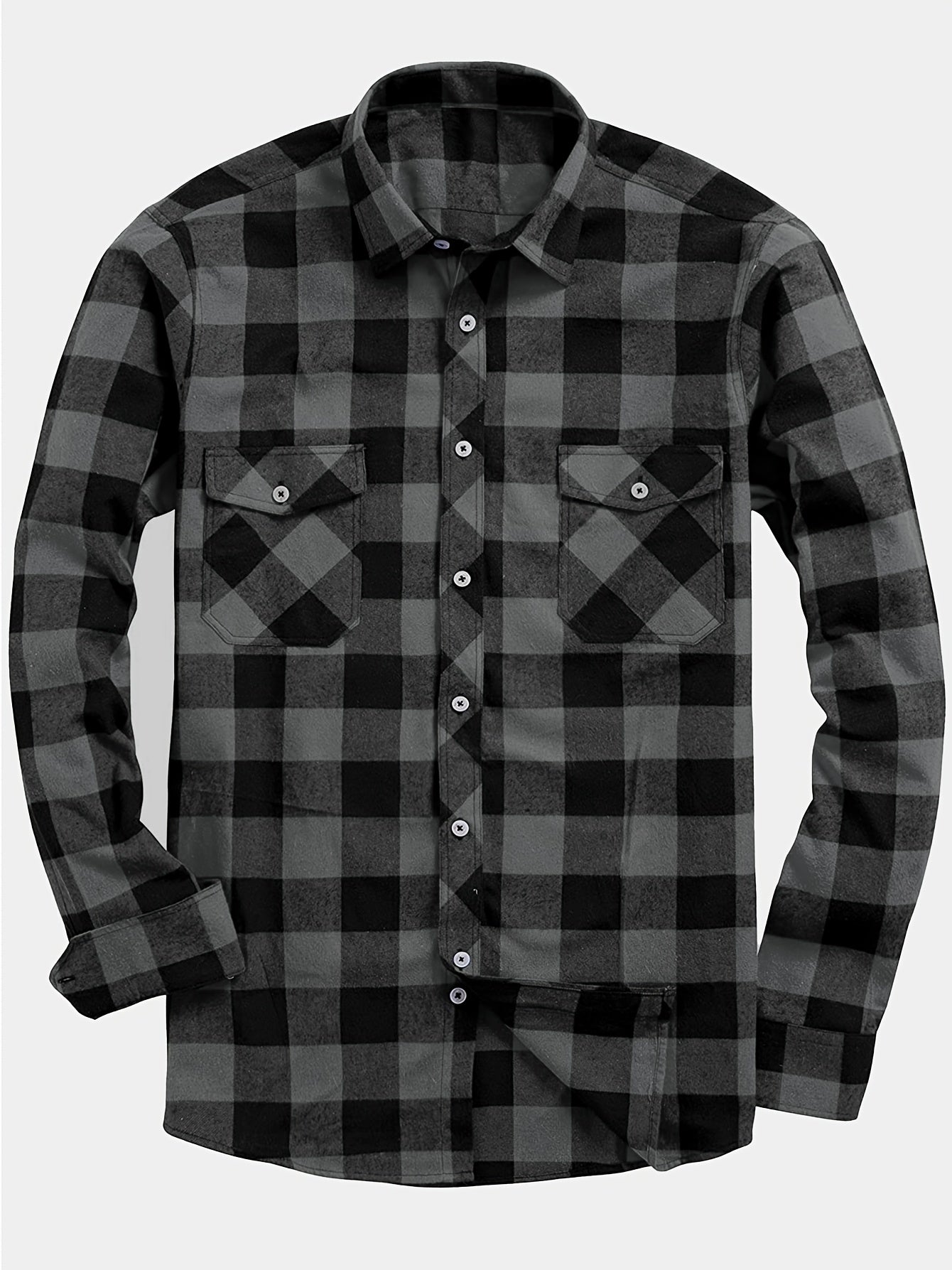 Camicia Uomo Manica Lunga Fantasia Quadri