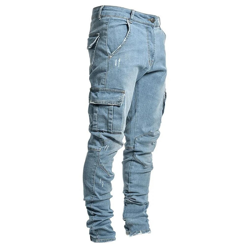 Pantaloni Cargo Uomo con Tasche Comodi