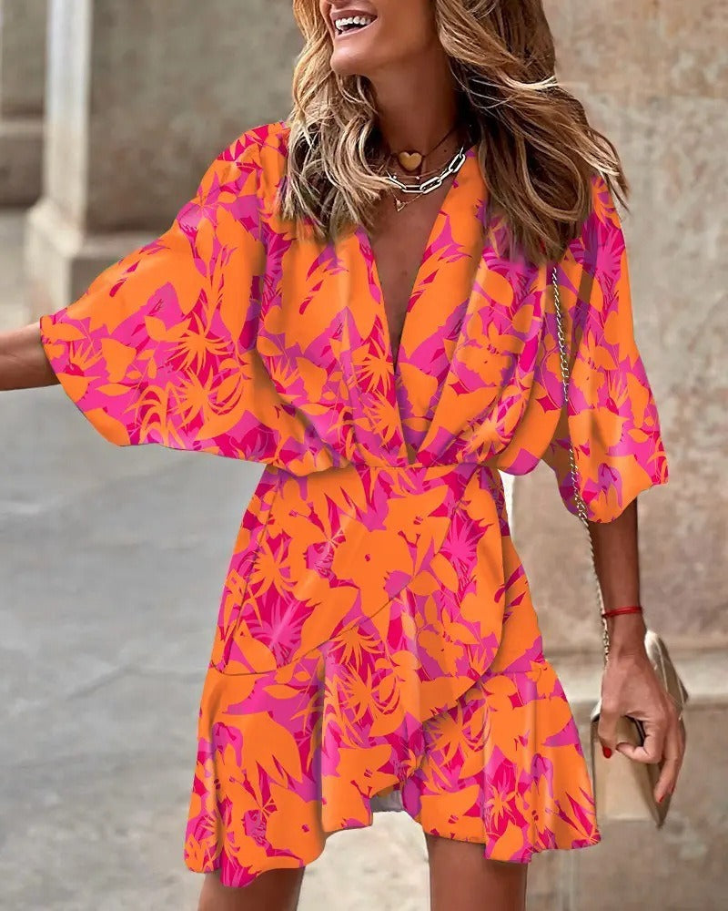 Abito Estivo Donna Elegante Scollo Classico - Vesarelli
