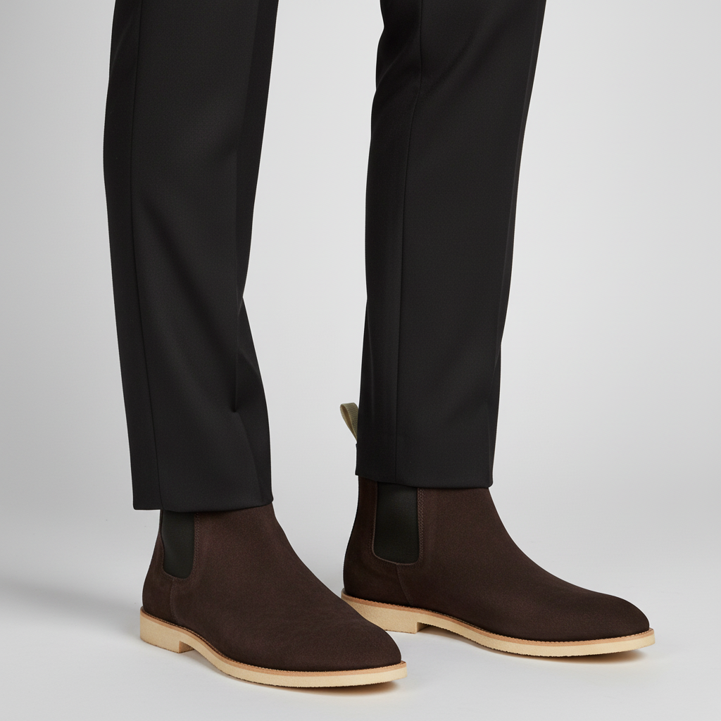 Scarpe Uomo Slip-On con Inserti Elastici