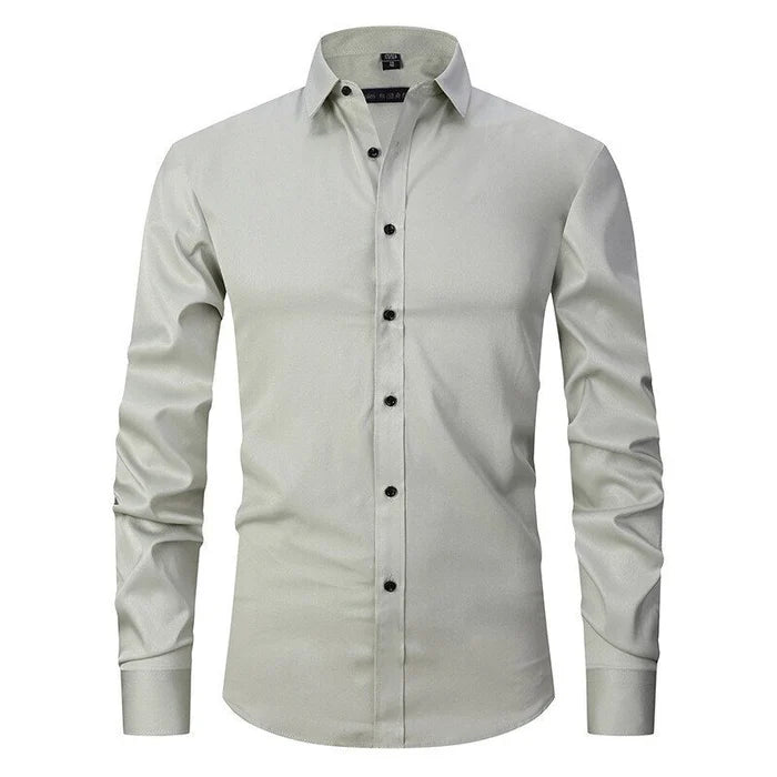 Camicia Uomo Manica Lunga Colletto Kent