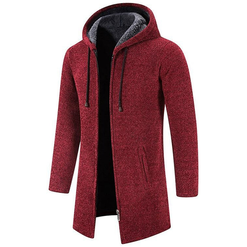 Gilet Uomo in Pile con Cappuccio e Zip