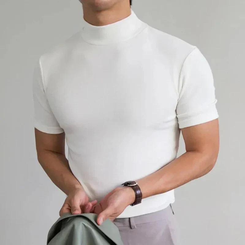 T-shirt Uomo con Collo Slim Fit