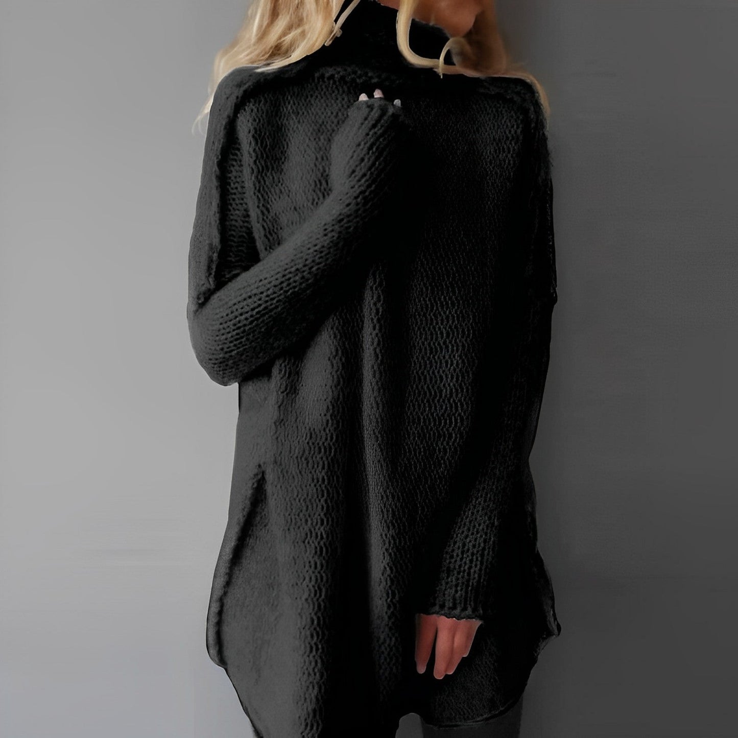Maglione Donna Oversize in Maglia Caldo Girocollo Invernale