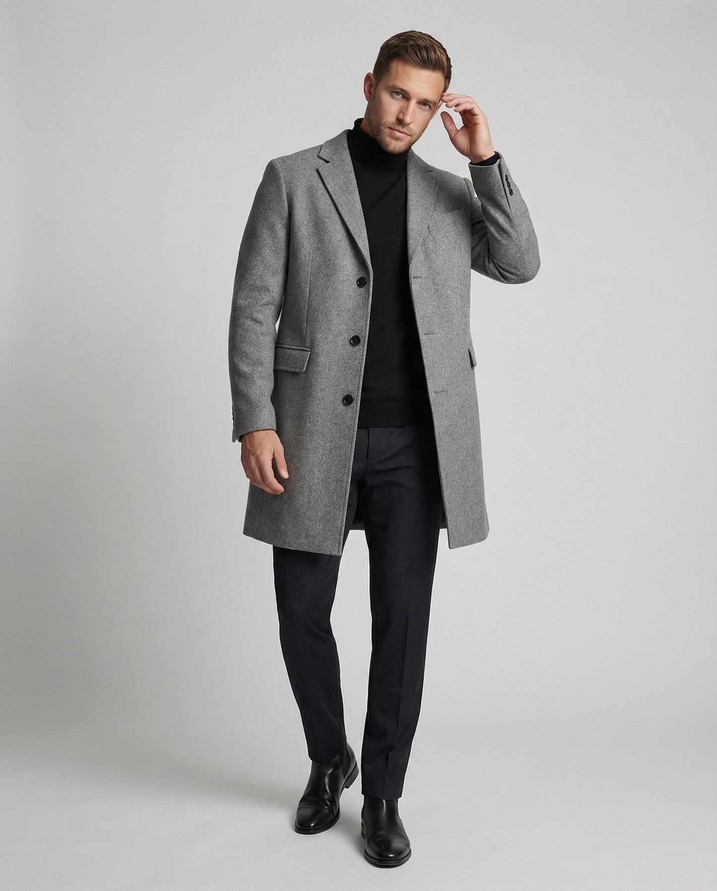 Cappotto Uomo in Lana Doppio Petto Classico