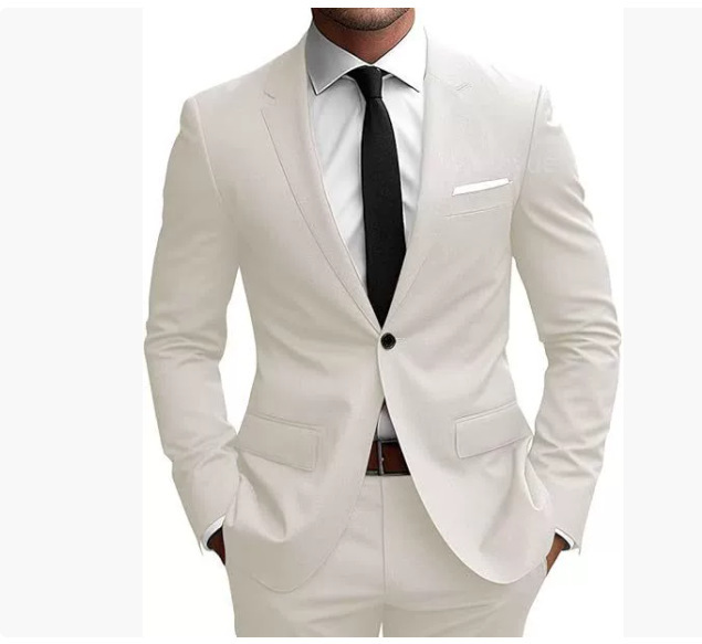 Abito Uomo Elegante Monopetto Slim Fit