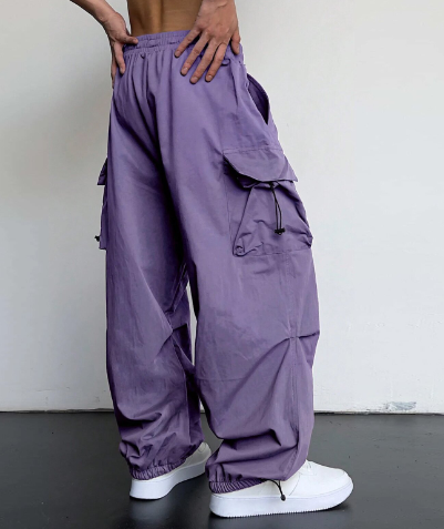 Pantaloni Cargo Uomo Taglio Largo Vestibilità Ampia