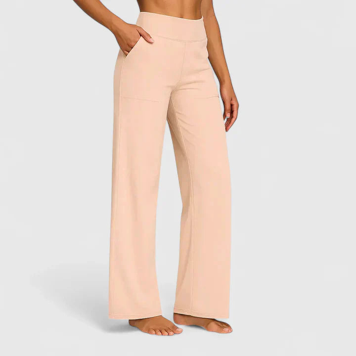 Pantaloni Yoga Donna Gamba Larga Estivi