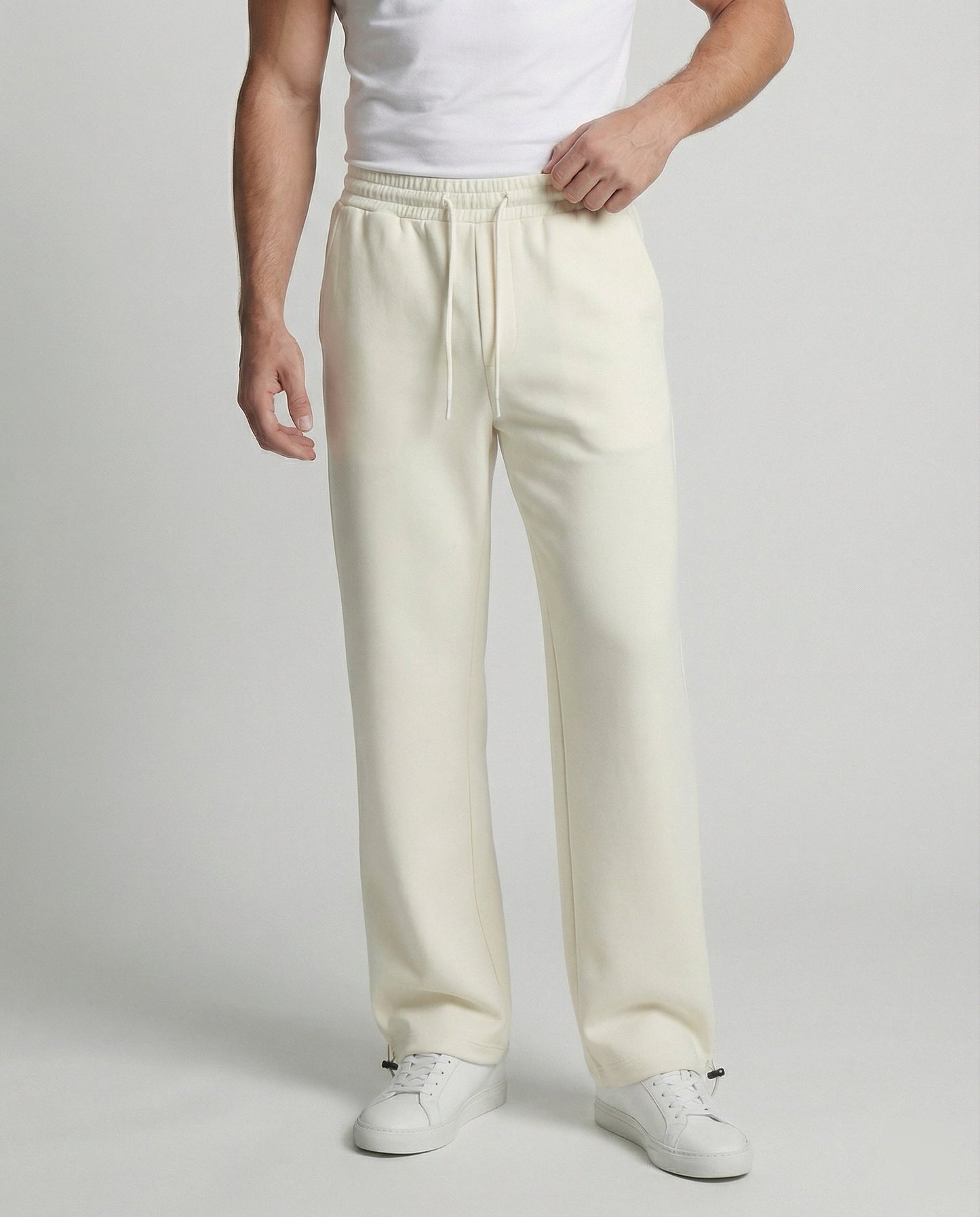Pantaloni Jogging Uomo Tessuto Morbido Vestibilità Ampia