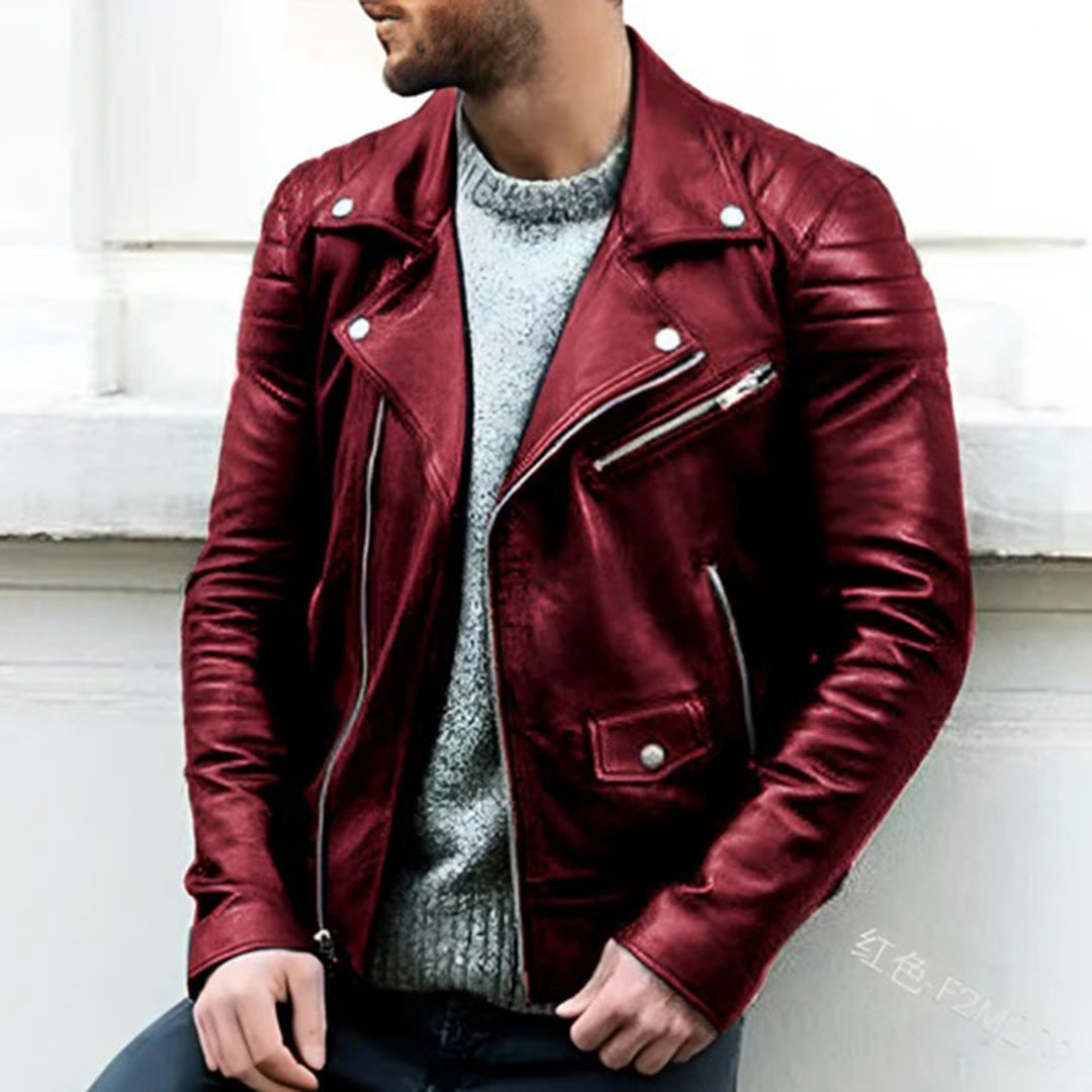 Giacca Biker Uomo Stile Elegante