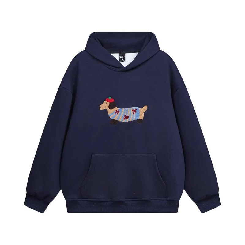 Felpa Donna Oversize con Stampa Dackel Comoda