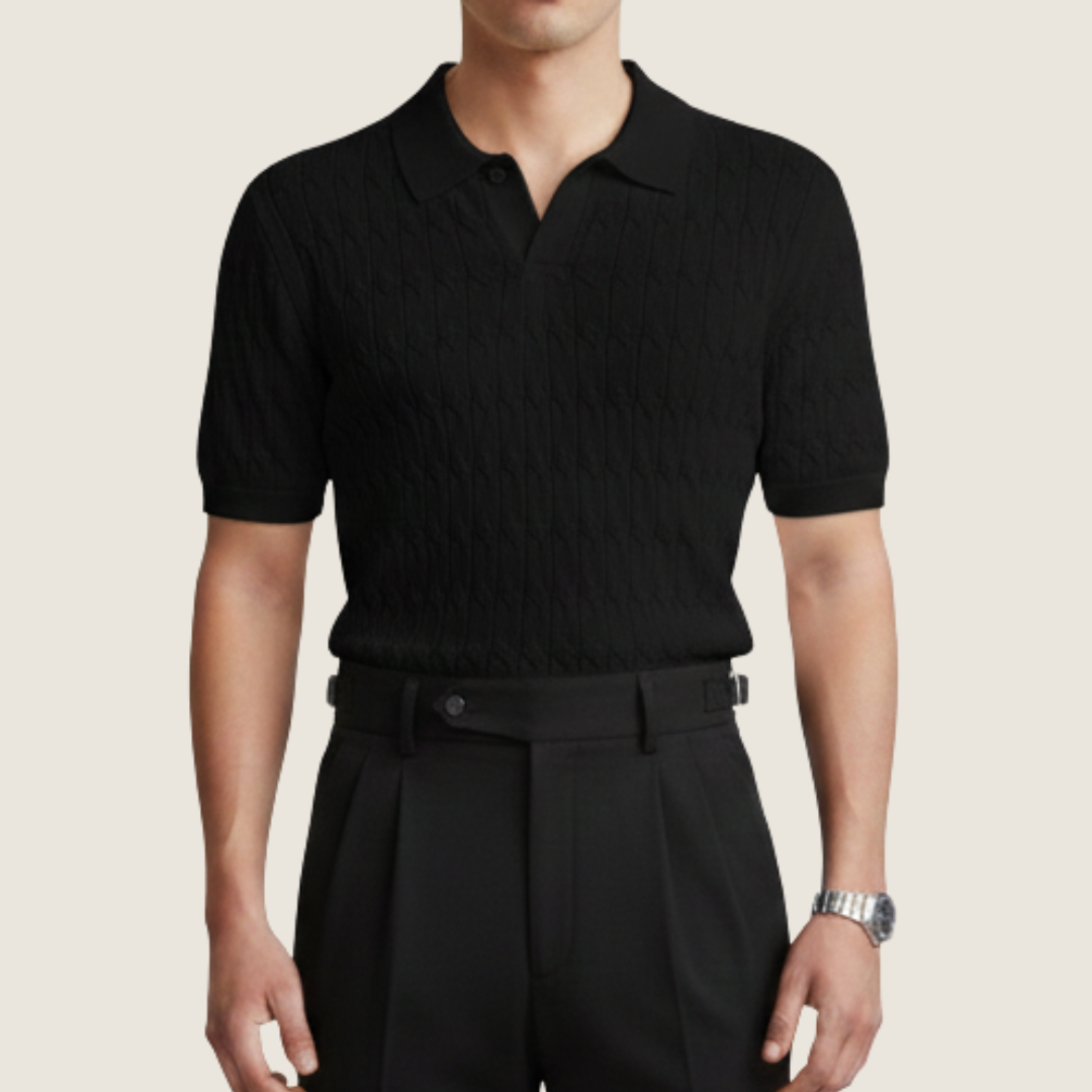 Polo Uomo Maglia Strutturata Manica Corta