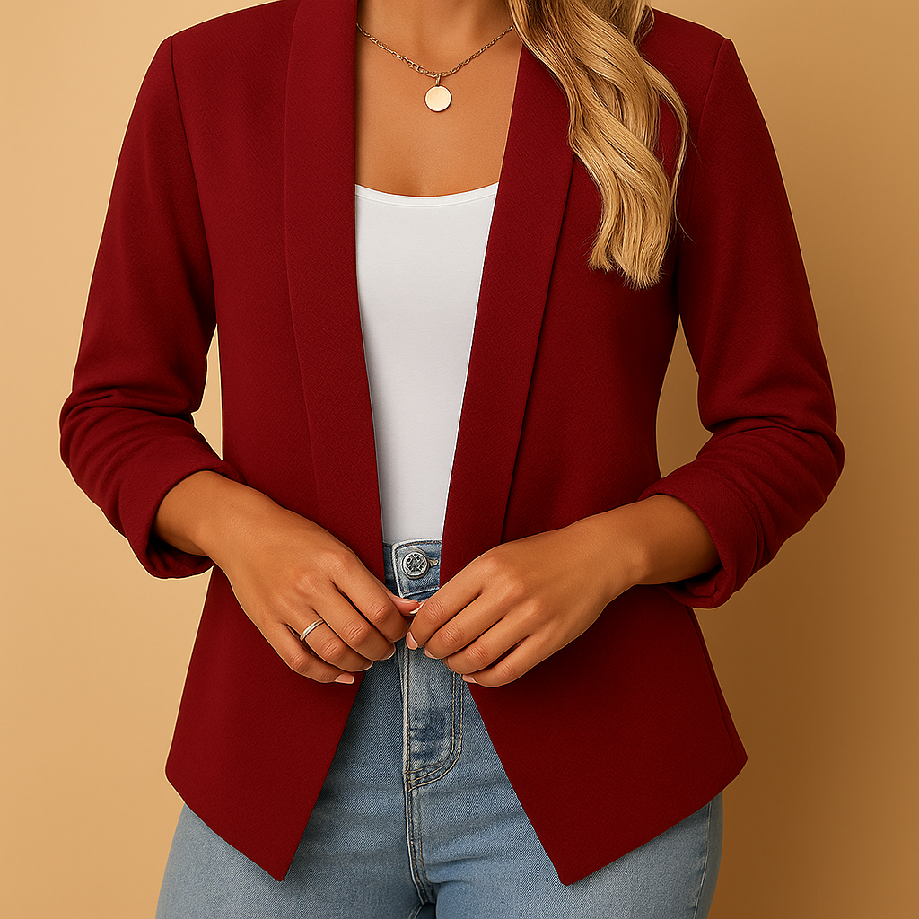 Blazer Donna Aperto Lineare Strutturato