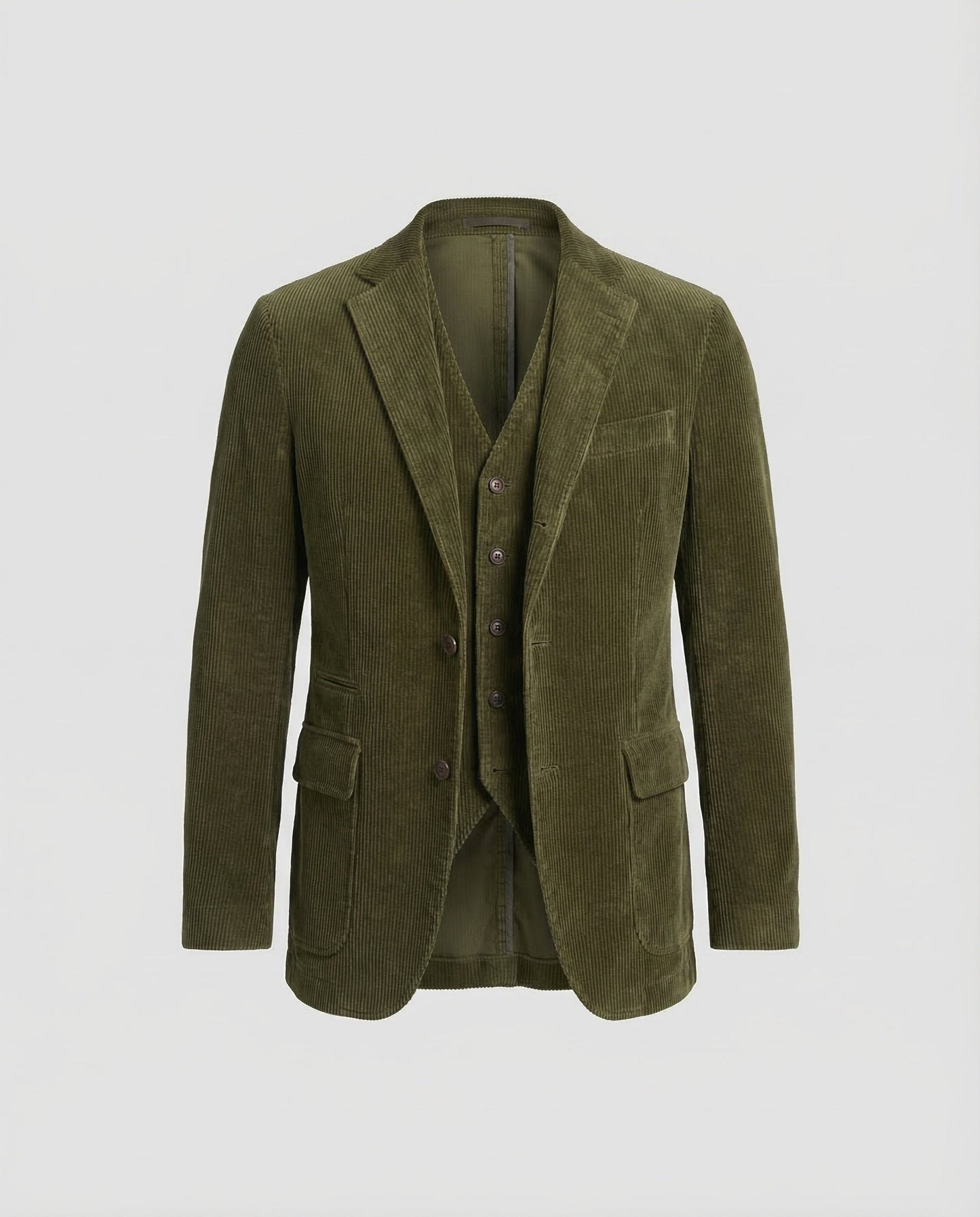 Completo Blazer Uomo in Velluto a Coste Stile Vintage