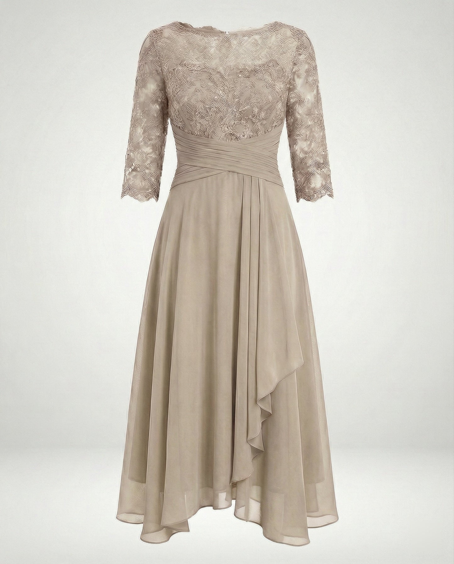 Abito Midi Donna Manica Elegante