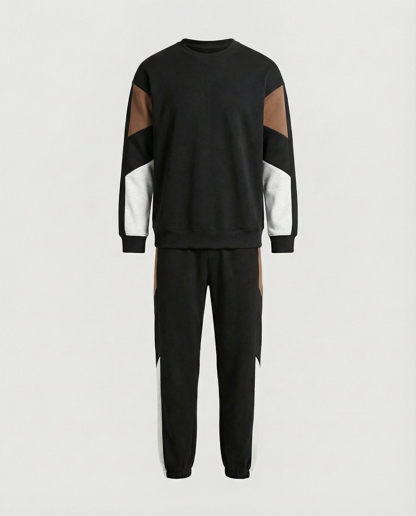 Completo Uomo Felpa con Stampa e Pantaloni Jogging