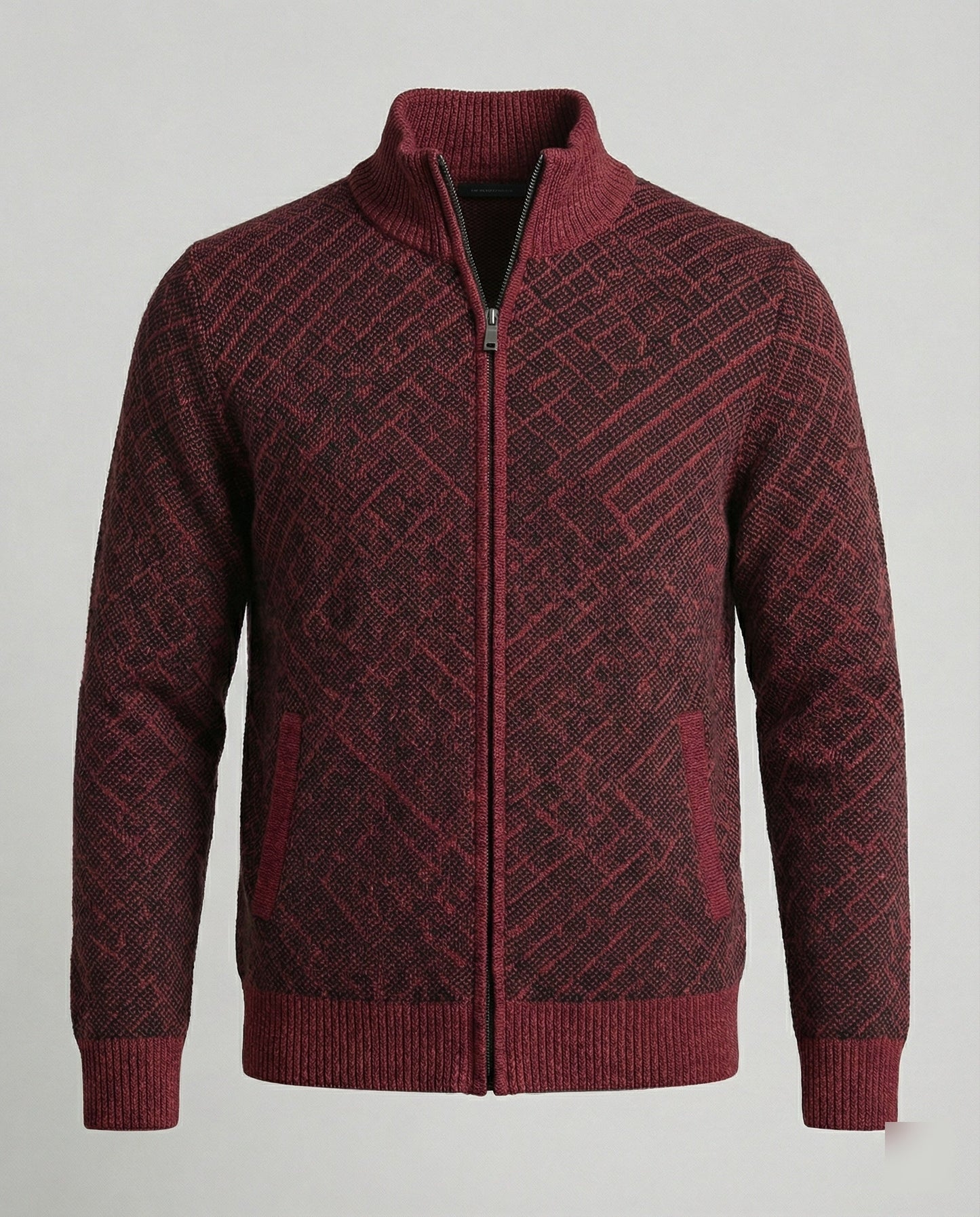 Cardigan Uomo in Maglia con Zip