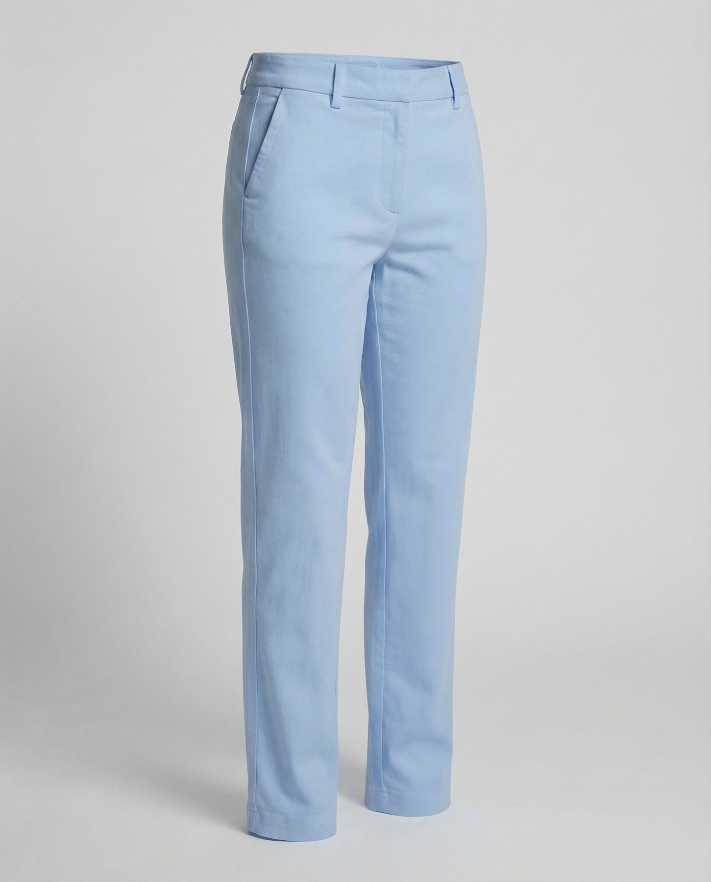 Pantaloni Chino Donna Vita Alta Taglio Largo