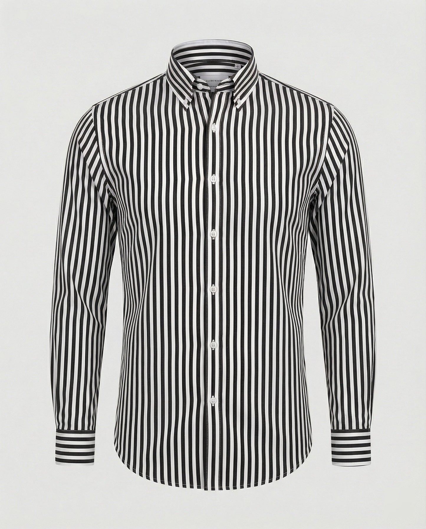 Camicia Uomo Rigata Elegante Slim Fit