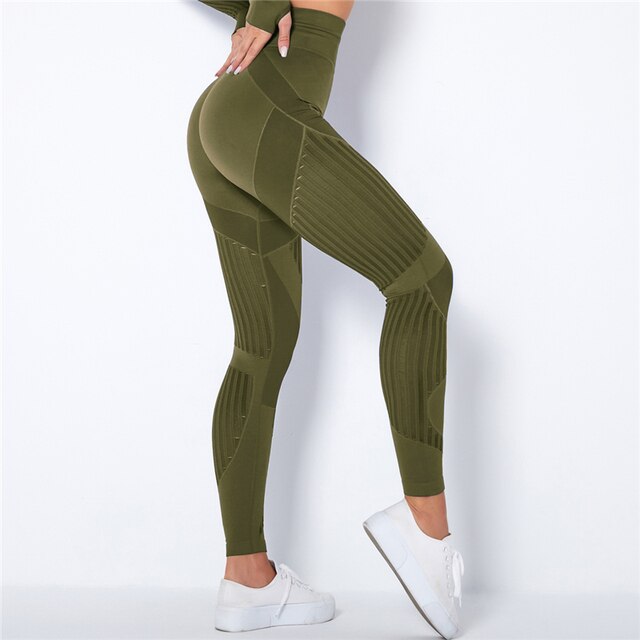 Leggings Donna Sportivi Vita Alta Slim