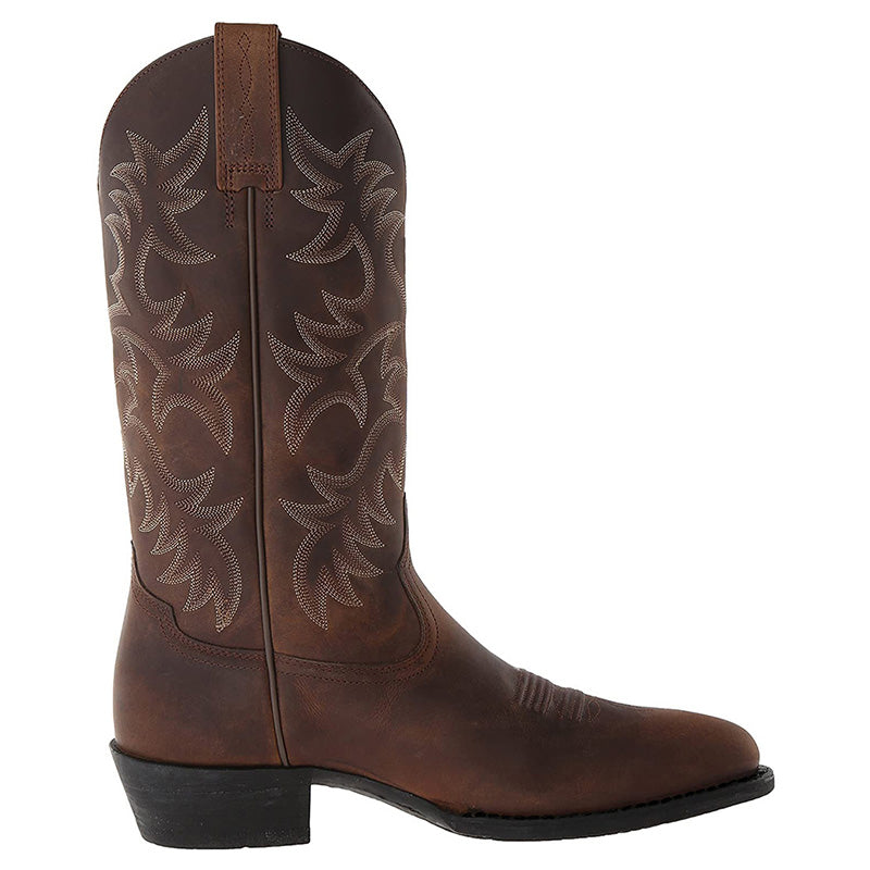 Stivali Donna Stile Western Pelle Classici