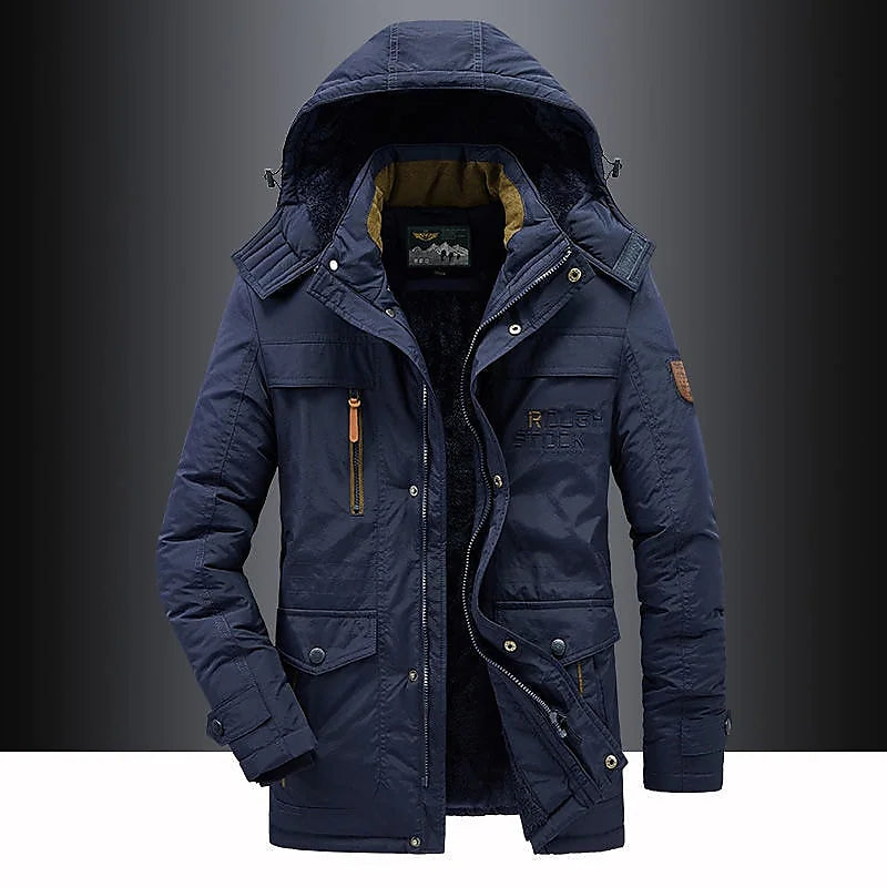 Giacca Invernale Donna Impermeabile in Pile con Cappuccio Pelliccia