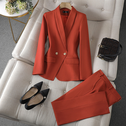 Completo Donna Blazer Sfiancato e Pantaloni Coordinati