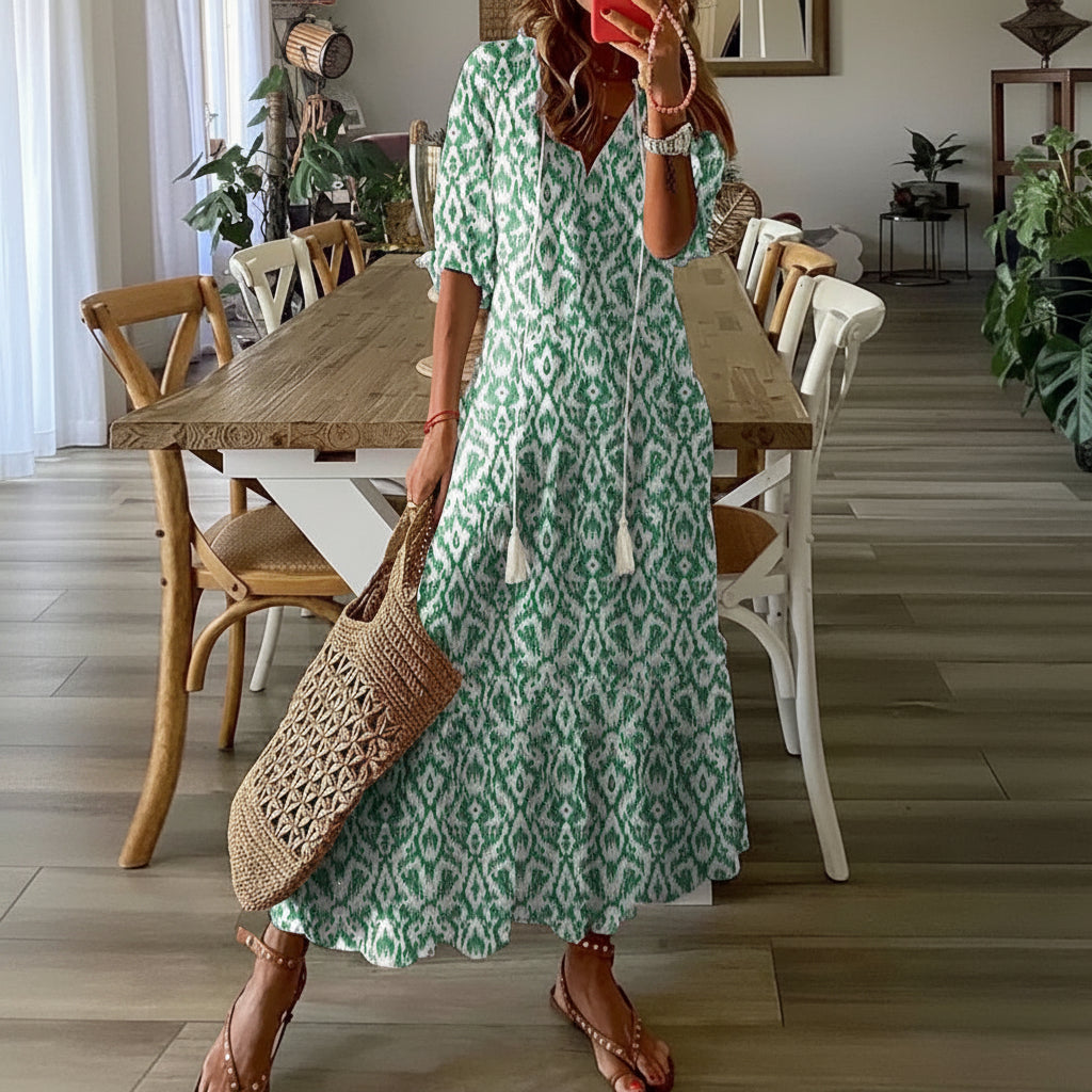 Abito Boho Donna con Copertura Addominale
