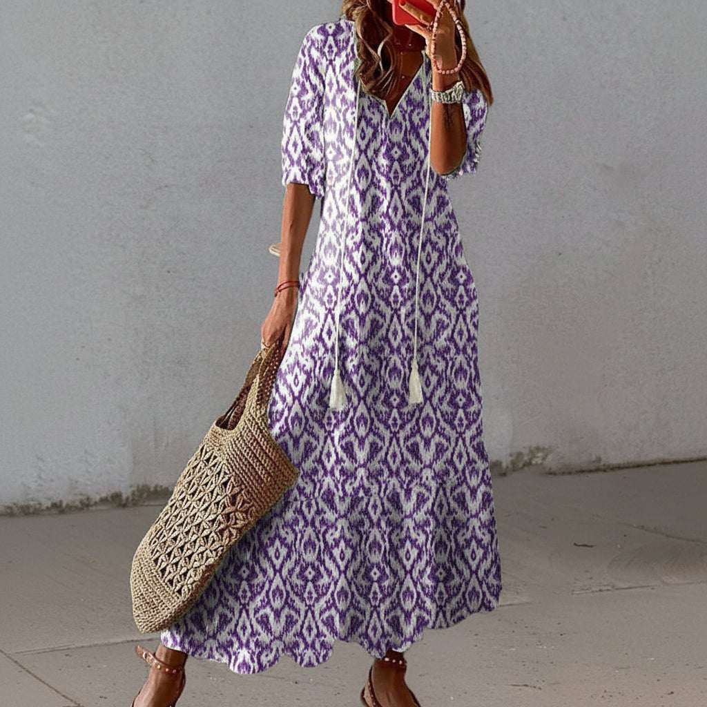 Abito Boho Donna con Copertura Addominale