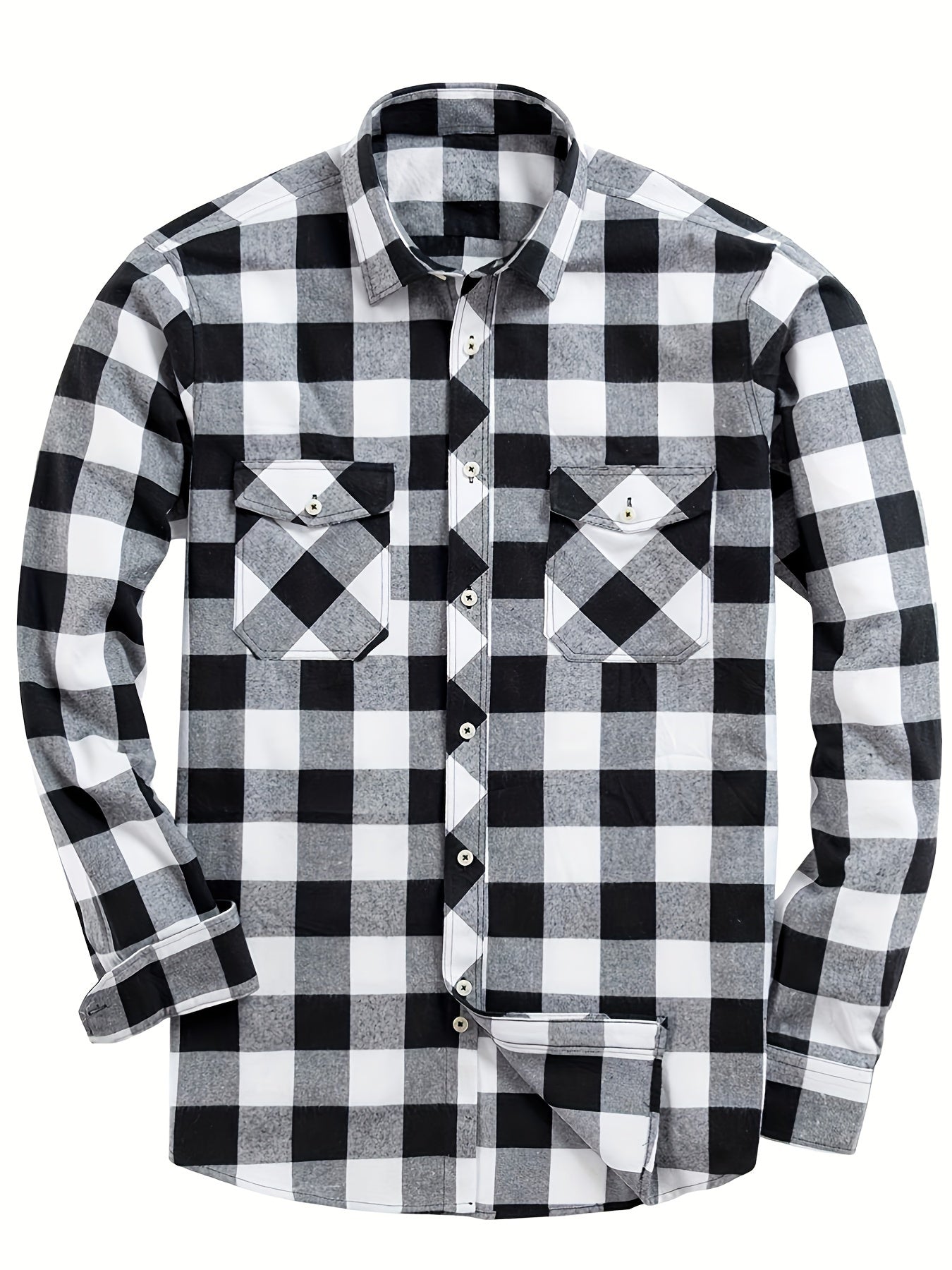 Camicia Uomo Manica Lunga Fantasia Quadri - Brentozzi