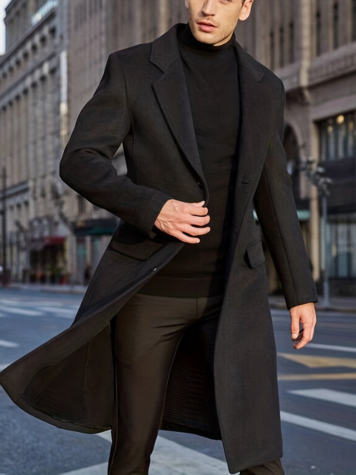 Trenchcoat Uomo Stile Elegante Business Autunno Inverno - Brentozzi