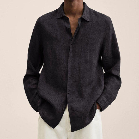 Camicia Uomo Manica Lunga Tessuto Leggero - Brentozzi