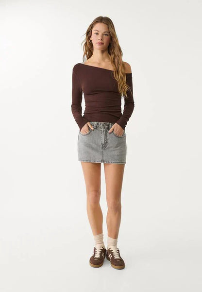 Gonna Pantalone Donna Jeans Mini