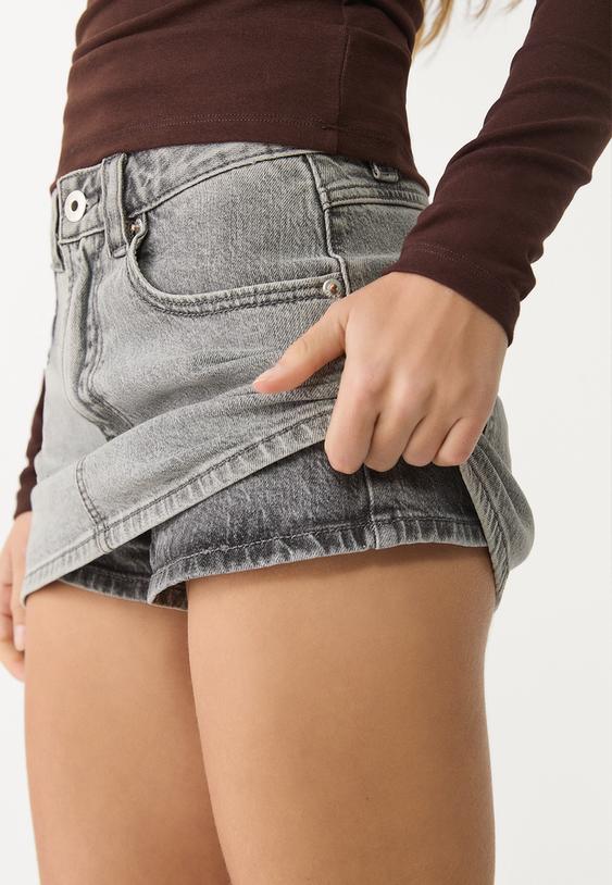 Gonna Pantalone Donna Jeans Mini