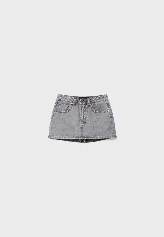 Gonna Pantalone Donna Jeans Mini