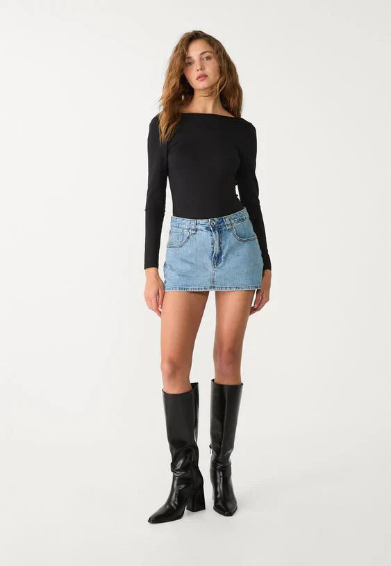 Gonna Pantalone Donna Jeans Mini