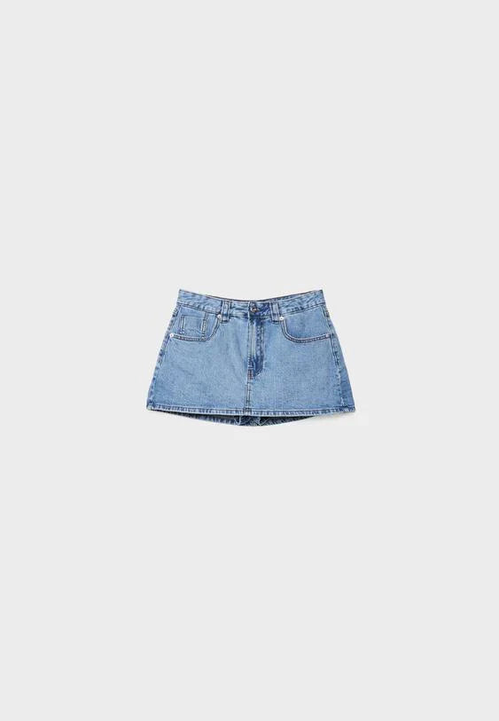 Gonna Pantalone Donna Jeans Mini