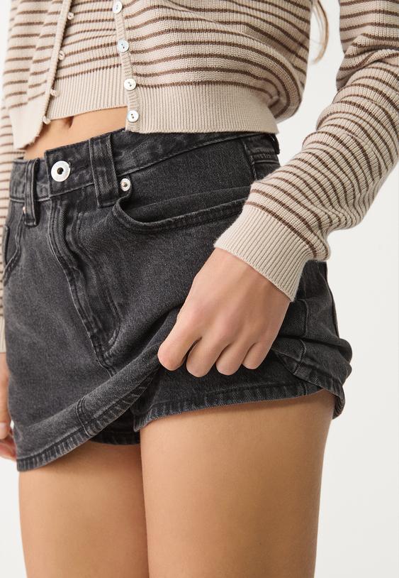 Gonna Pantalone Donna Jeans Mini