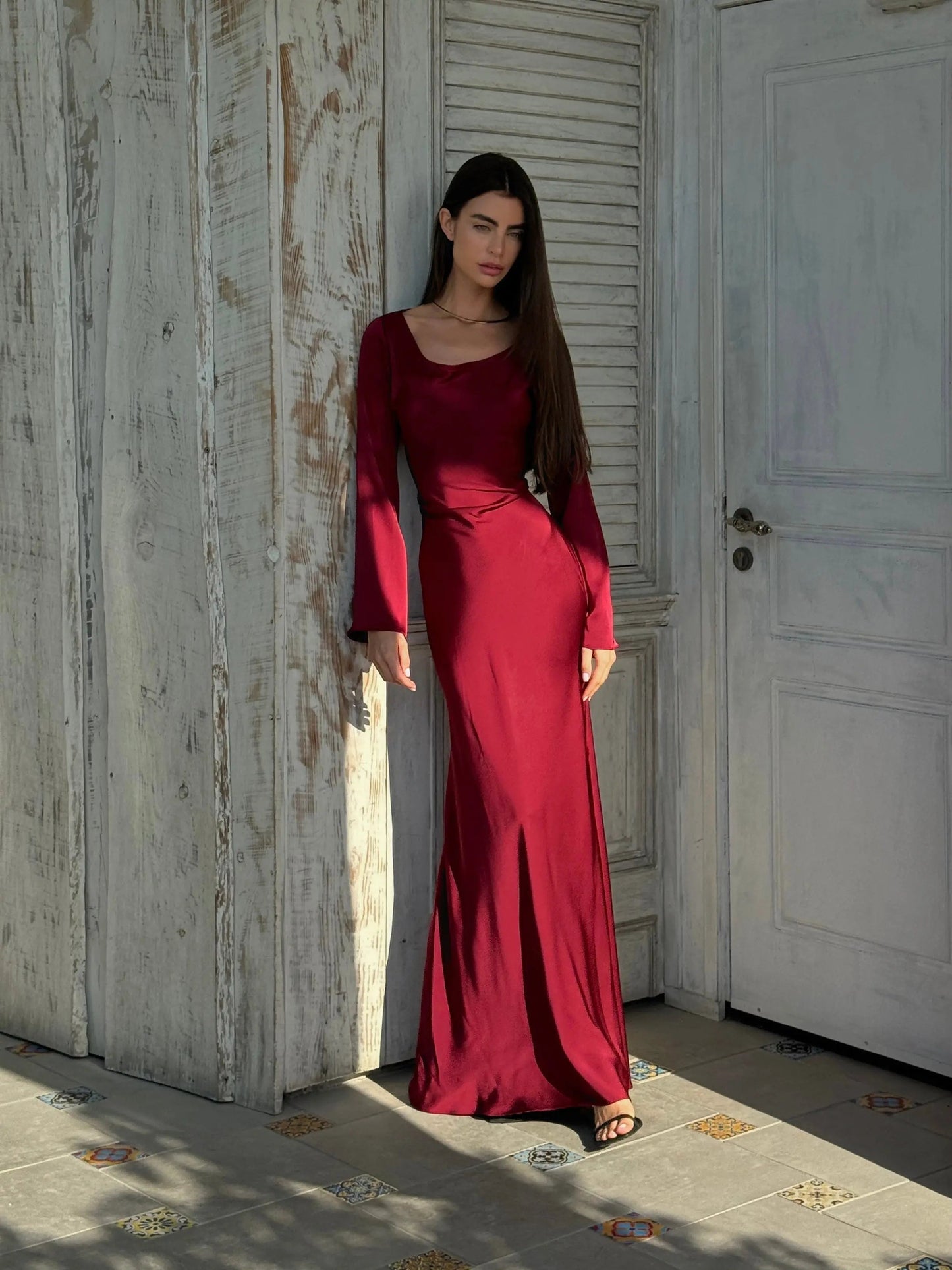 Abito Maxi Donna Stile Sirena Cerimonia