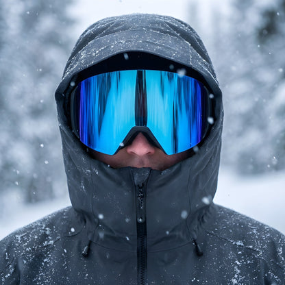 Maschera Sci Unisex Design Panoramico per Uso Alpino