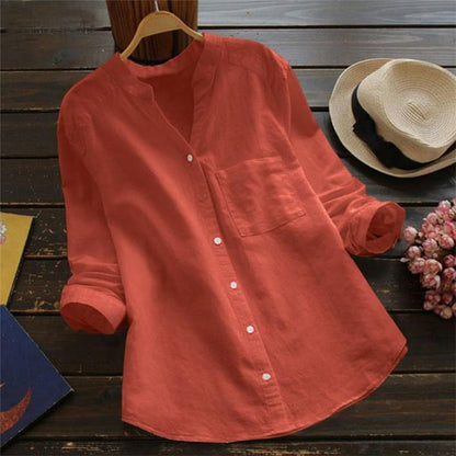 Blusa Donna Manica Lunga Collo Alto