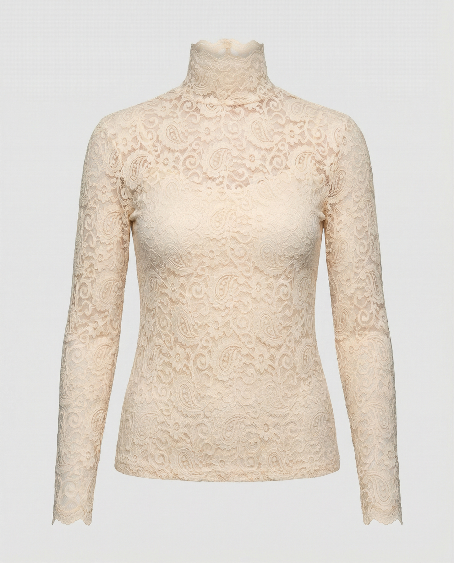 Donna in Pizzo Elegante Slim Fit